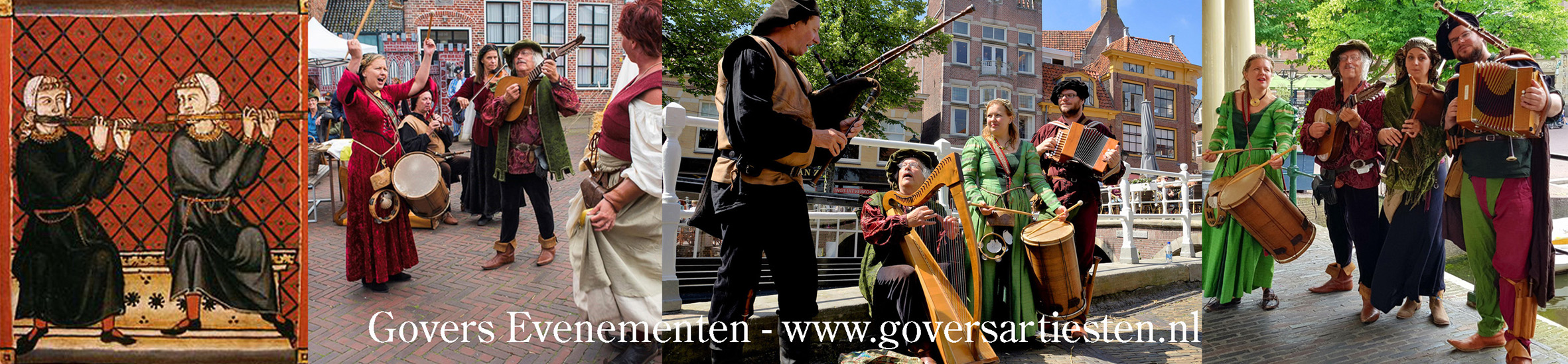 Middeleeuwse muziek, havendagen, havenfeest, themafeest, Franse muziek, musette, oude instrumenten, Vlaamse muziek, muzikanten, liederen, bourgondische muziek, vermaak, straatartiesten, straatmuziek, straatmuzikanten, doedelzak, viool, harp, zang, nautische muziek, nautisch entertainment, Govers artiestenbureau