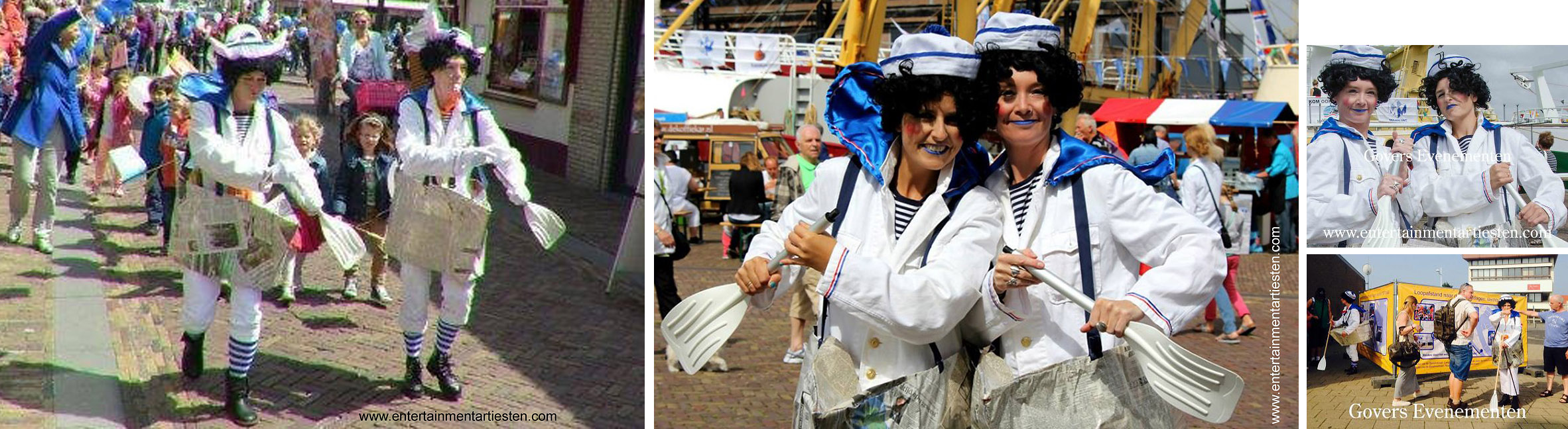 Havendagen, theater, animatie, Duo Matroos, matrozen, straattheater animatie voor Nautische- & Maritieme evenementen, Govers Evenementen, www.goversartiesten.nl