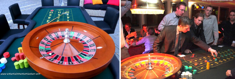 Casinotafel Roullette, poker, black jack, casinoverhuur, Govers Evenementen, www.goversartiesten.nl