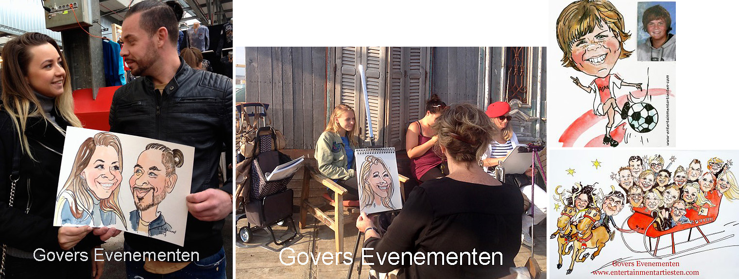 Sneltekenaar- karikaturist, Govers Evenementen, www.goversartiesten.nl Sneltekenaar- karikaturist, karikatuur portretten, portret, thema feest, evenement organiseren, artiesten boeken, artiestenburo, artietenbureau, beurs- en promotie acts, evenementenbureau, entertainment, tekeningen, portret tekenen, Govers Evenementen, www.goversartiesten.nl