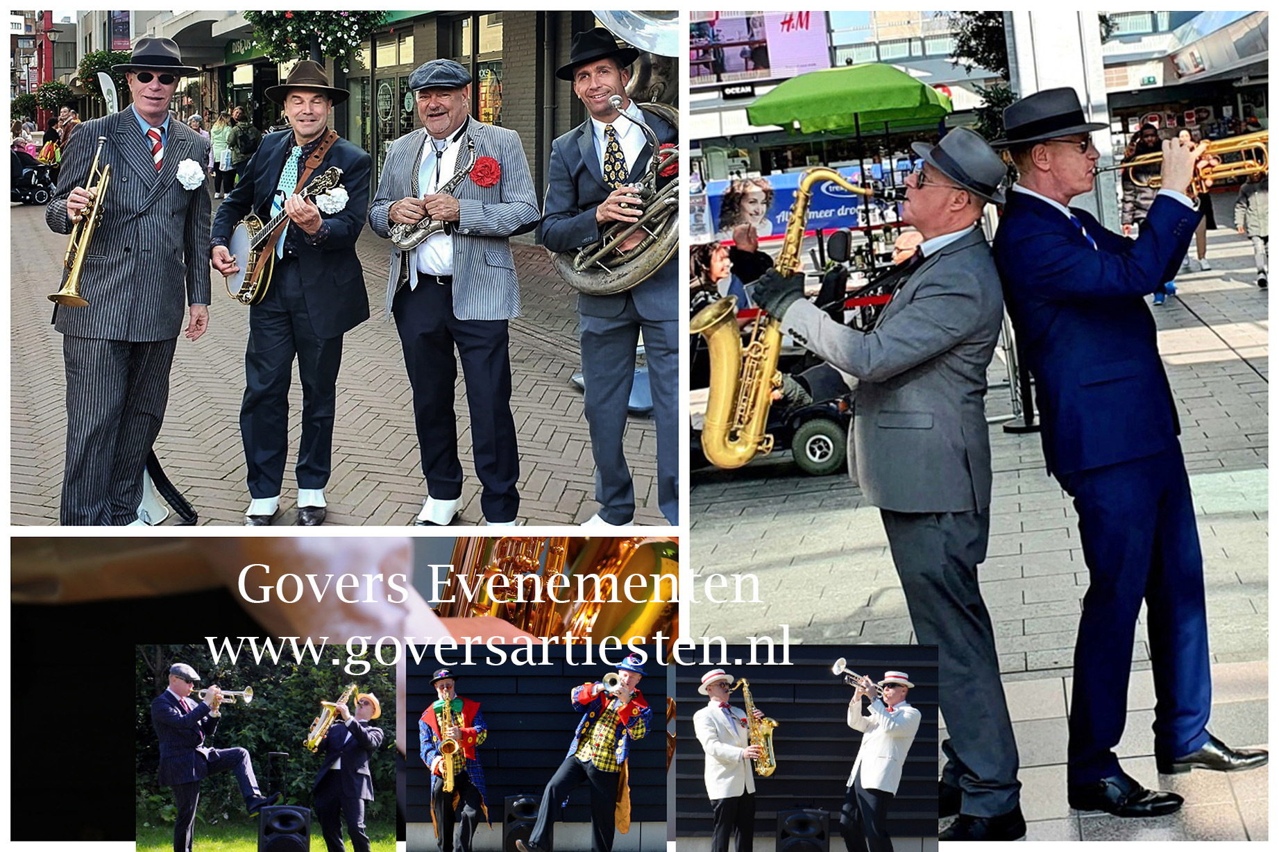 Blue Notes, muziekduo, muzikanten boeken, muziek boeken, feestje met muziek, saxofoon muzikanten, artiesten boeken, Govers Evenementen, muziek op een opening, openingsact, straattheater van de muziek, muzikanten