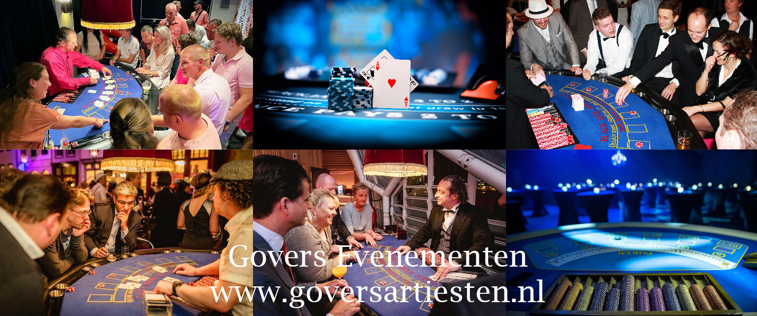 Casinospelen, casino entertainment, casino inhuren, artiesten boeken, mobiel casino, Casinotafel Roullette, Black Jack, casinoverhuur voor uw feest, Govers Evenementen, www.goversartiesten.nl