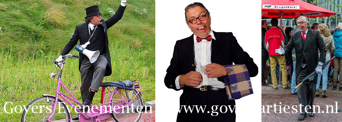 obers, grappige ober, acteur inhuren, typetjes, humor, komisch duo, artiesten boeken, mimespeler, mime, straattheater, thema entertainment, acteurs, komische types, vrolijk entertainment, artiestenbureau, animatie acteur, animatieact, act, openingsact, gasten verwelkomen, speech houden, actrices inhuren, Govers Evenementen, www.goversartiesten.nl