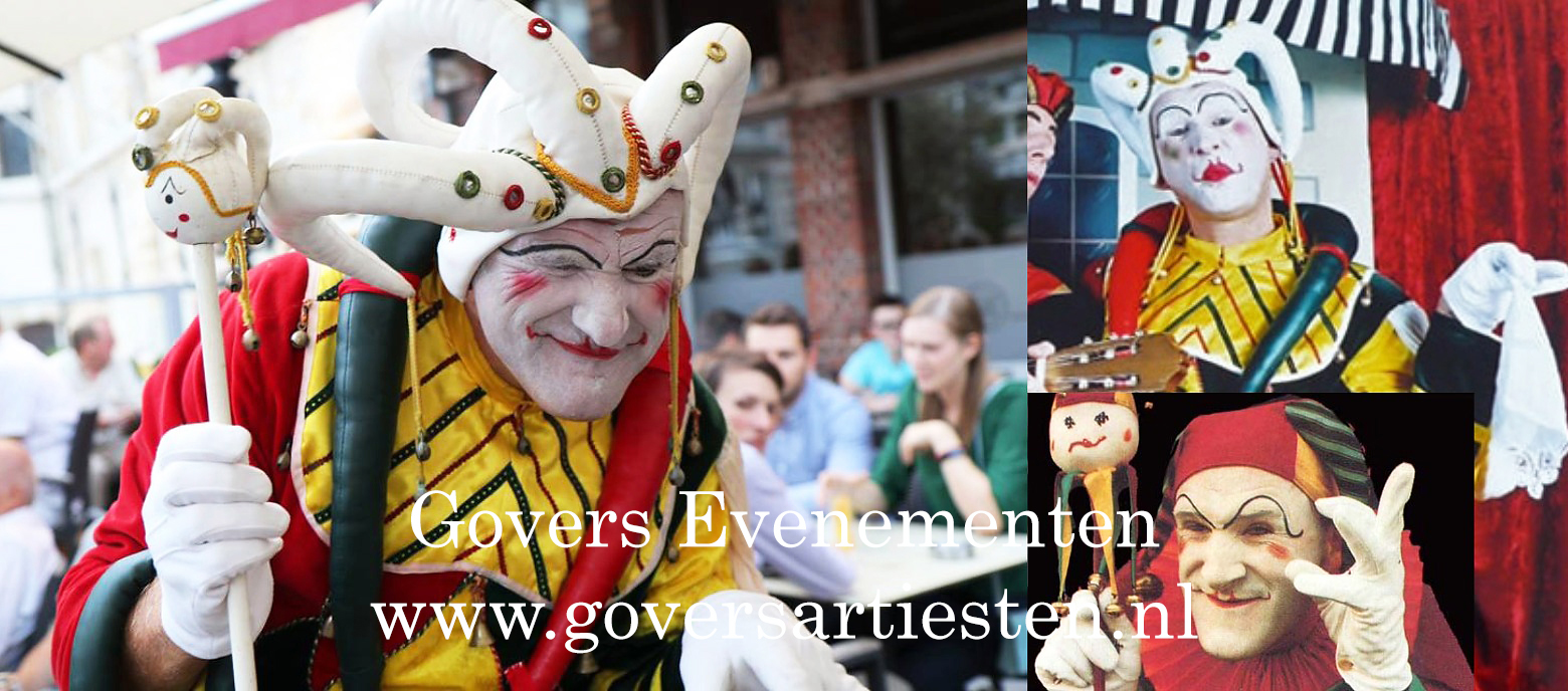 Acteur inhuren, typetjes, humor, komisch duo, artiesten boeken, mimespeler, mime, straattheater, thema entertainment, acteurs, komische types, vrolijk entertainment, artiestenbureau, animatie acteur, animatieact, act, openingsact, gasten verwelkomen, speech houden, actrices inhuren, Govers Evenementen, www.goversartiesten.nl