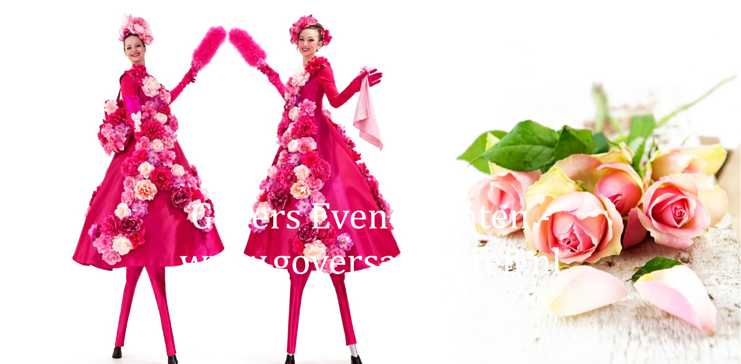 Flora's duo, steltenact te boeken bij Govers Evenementen, www.goversartiesten.nl Voorjaars, voorjaar, voorjaarschoonmaak, bloemen, steltenact met bloemen, steltentheater, steltenlopers, voorjaar in het winkelcentrum, artiesten boeken, roze, bloemen steltenlopers, steltenshow